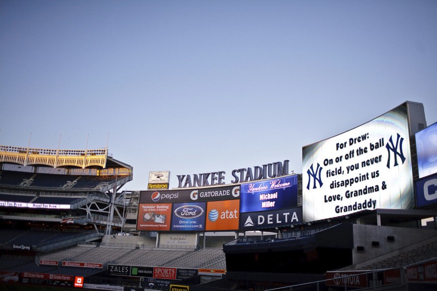 Yankee Stadium Bar Mitzvah Photo